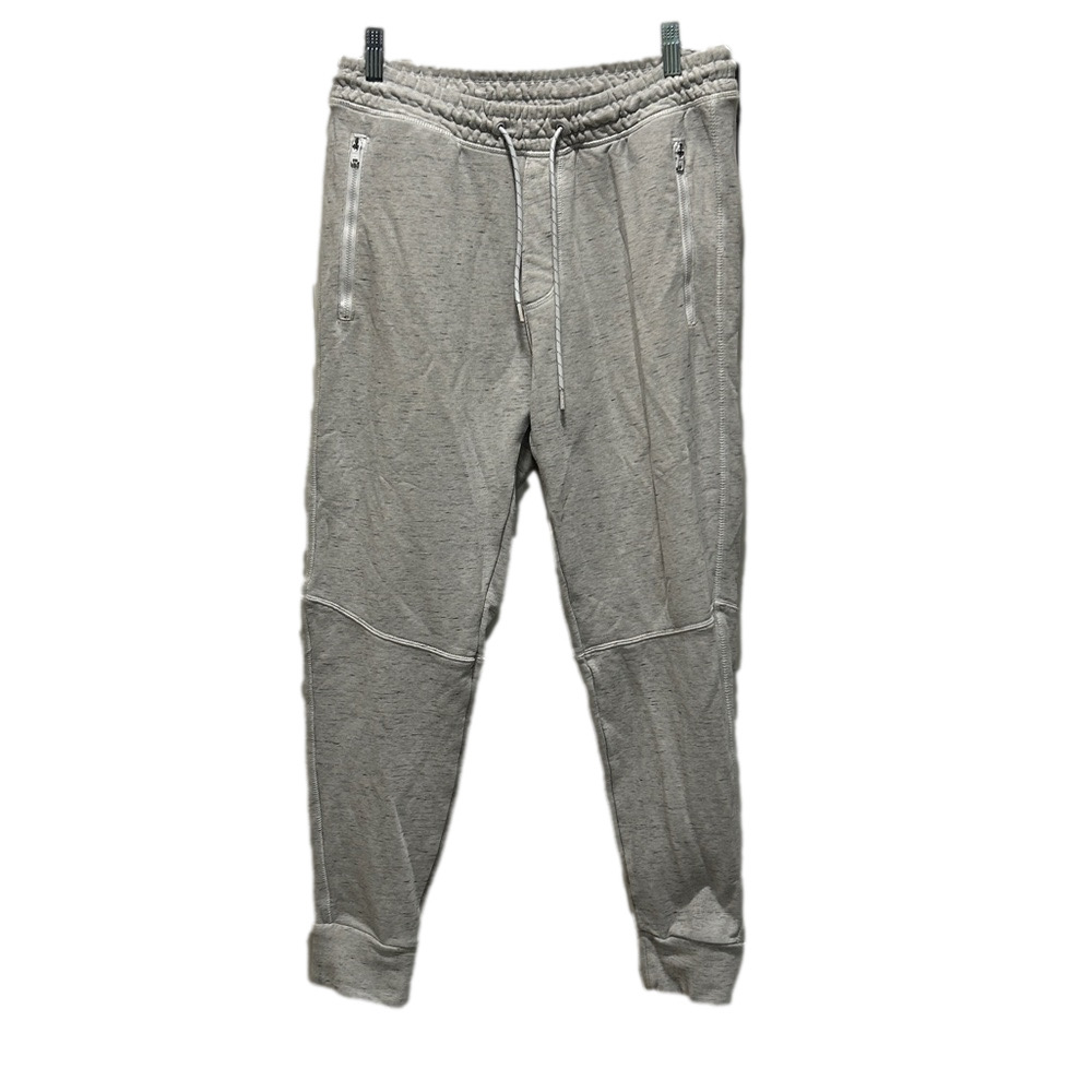 American Eagle Men's Heather Gray Jogger Sweatpants with Zippered Pockets Medium